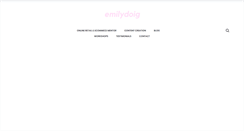 Desktop Screenshot of emilydoig.com