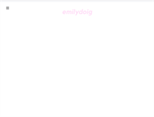 Tablet Screenshot of emilydoig.com